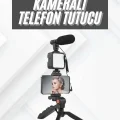  Telefon Tutucu Mikrofonlu Işıklı Youtuber Video Kayıt