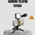 BUĞZ Telefon Video Çekim Kiti LED Aydınlatma Mikrofon Tripodlu Tam Set