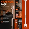 BUĞZ Teleskopik Çoklu Priz, 3’lü Topraklı + Usb-c & Usb-a, Yükseklik Ayarlı, Işıklı Anahtarlı Uzatma Priz