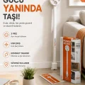 BUĞZ Teleskopik Çoklu Priz, 3’lü Topraklı + Usb-c & Usb-a, Yükseklik Ayarlı, Işıklı Anahtarlı Uzatma Priz