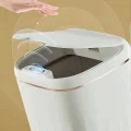 BUĞZ Temassız Sensörlü 20 Litre Çöp Kovası UV Işıklı Koku Geçirmez Mutfak Banyo Kullanımı