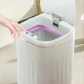 BUĞZ Temassız Sensörlü 20 Litre Çöp Kovası UV Işıklı Koku Geçirmez Mutfak Banyo Kullanımı