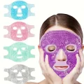 BUĞZ Terapi Jel Yüz Maskesi Soğuk Ve Sıcak Boncuklu Ayarlanabilir Maske (Mor)