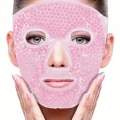 BUĞZ Terapi Jel Yüz Maskesi Soğuk Ve Sıcak Boncuklu Ayarlanabilir Maske (Pembe)
