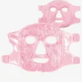 BUĞZ Terapi Jel Yüz Maskesi Soğuk Ve Sıcak Boncuklu Ayarlanabilir Maske (Pembe)