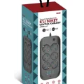 BUĞZ Termal Akım Korumalı, Çocuk Korumalı, 6’lı 2 Mt Uzatma Kablosu 6 X Priz, 3 X Usb