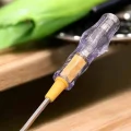 BUĞZ Test Cihazı Kontrol Kalemi Çift Başlıklı Şeffaf Elektrik Testi