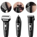  Tıraş Makinesi 3 Başlıklı T Başlıklı Hassas Ciltlere Özel Saç Sakal Vücut Kulak ve Burun
