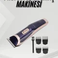 BUĞZ Tıraş Makinesi 4 Başlıklı Paslanmaz Çelik Bıçaklı Tüm Saç Tiplerine Uygun