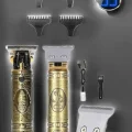 BUĞZ Tıraş Makinesi Şarjlı Profesyonel Saç Kesme Makinesi Gold Çizik Tıraş