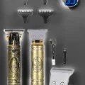  Tıraş Makinesi Şarjlı Profesyonel Saç Kesme Makinesi Gold Çizik Tıraş