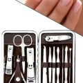  Tırnak Bakım Seti Tırnak Düzeltme Batık 12 Parça Çanta Tipi Manikür Pedikür