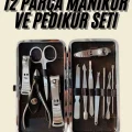 BUĞZ Tırnak Bakımı Tırnak Makası Profesyonel 12 Parça El Ayak Manikür Pedikür Seti
