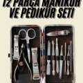 BUĞZ Tırnak Bakımı Tırnak Makası Profesyonel 12 Parça El Ayak Manikür Pedikür Seti