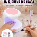 BUĞZ Tırnak Matkabı ve LED Oje Kurutucu 2’li Profesyonel Bakım Seti Yeni Nesil