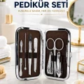 BUĞZ Tırnak Temizliği, Tırnak Batığı ve Düzenli Bakım İçin 7 Parça Çelik Set