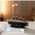 BUĞZ Titanic Gemi Hava Nemlendirici Işıklı Fonksiyonlu Buhar Makinesi Kumandalı