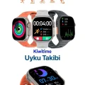 BUĞZ Titanyum Kasa Bluetooth Aramalı Akıllı Saat, Nabız ve Uyku Takibi Özellikli, Siyah Silikon Kordonlu