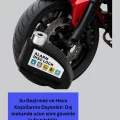  Titreşim Sensörlü Alarm Disk Kilidi Motosiklet Scooter Bisiklet