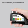 BUĞZ Titreşim Sensörlü Alarmlı Motosiklet Disk Kilidi 14mm Çelik Çift Kilitleme