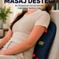 BUĞZ Titreşimli Isıtmalı Sırt ve Bel Masaj Minderi Ergonomik Tasarım