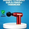 BUĞZ Titreşimli Masaj Tabancası 4 Başlıklı 6 Hız Ayarlı Kas Rahatlatıcı