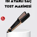BUĞZ Tost Model Saç Şekillendirici DEMPOWER DP-134 360° Döner Kablolu