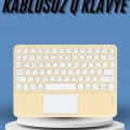  Touchpad Tüm Cihazlara Uyumlu Bluetooth Klavye Touchpad Slim Kablosuz Wifi Q Klavye