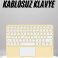 BUĞZ Touchpad Uyumlu Bluetooth Klavye Slim Kablosuz Wifi Q Klavye