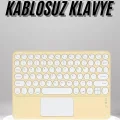 BUĞZ Touchpad Uyumlu Bluetooth Klavye Slim Kablosuz Wifi Q Klavye