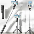 BUĞZ Tripod Kablosuz Bluetooth Bağlantılı Selfie Çubuğu 360 Derece Dönebilen