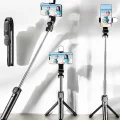 BUĞZ Tripod Kablosuz Bluetooth Bağlantılı Selfie Çubuğu 360 Derece Dönebilen - BUĞZ