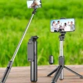 BUĞZ Tripod Kablosuz Bluetooth Bağlantılı Selfie Çubuğu 360 Derece Dönebilen - BUĞZ