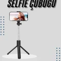 BUĞZ Tripod Selfie Çubuğu Bluetooth Kumandalı Kablosuz Led Işıklı