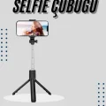 BUĞZ Tripod Selfie Çubuğu Bluetooth Kumandalı Kablosuz Led Işıklı