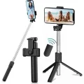 BUĞZ Tripod Selfie Çubuğu Bluetooth Kumandalı Kablosuz Led Işıklı