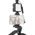 BUĞZ Tripod Telefon Tutucu Kumandalı Mikrofon Led Işık Vlog Video Kayıt