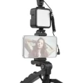  Tripod Telefon Tutucu Kumandalı Mikrofon Led Işık Vlog Video Kayıt