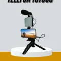 BUĞZ Tripod Telefon Tutucu Kumandalı Mikrofon Led Işık Vlog Video Kayıt