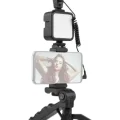  Tripod Telefon Tutucu Kumandalı Mikrofon Led Işık Vlog Video Kayıt
