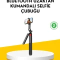 BUĞZ Tripodlu Selfie Çubuğu Uzaktan Kumandalı Canlı Yayın Uyumlu