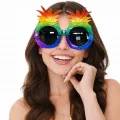 BUĞZ Tropikal Ananas Tasarımlı Renkli Hawaii Parti Gözlüğü