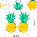  Tropikal Hawaii Ananas Şekilli Parti Gözlüğü 9.5 x 14 cm