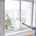 BUĞZ Tüm Cam Pencere Kapılara Uyumlu Çift Kanat Pencere Sinekliği
