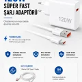 BUĞZ Turbo 120W Hızlı Şarj Cihazı Type-C Kablolu