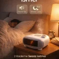 BUĞZ Turbo Fanlı 2000W Elektrikli Isıtıcı – 2 Kademeli Sessiz ve Güvenli Sıcak Hava Üfleme Turbo Soba