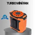 BUĞZ Turbo Mini Taşınabilir Fan – 100 Kademeli Dijital Hız Kontrolü ve Type-C Şarj