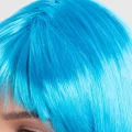 BUĞZ Turkuaz Açık Mavi Renk Düz Kesim Kısa Küt Parti Peruğu