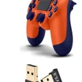 BUĞZ Turuncu Bluetooth bağlantılı gamepad, Playstation 4 uyumlu, kablosuz, USB dongle dahil
