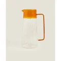 BUĞZ Turuncu Detaylı Cam Sürahi 1600 ml